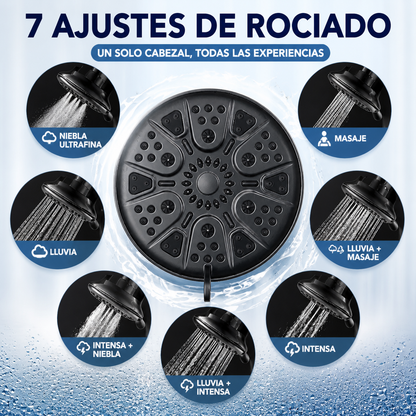 💦 Filtro Agua Pura y Masajeador de Alta Presión