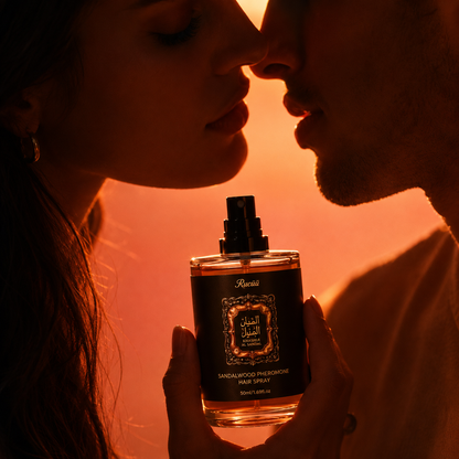 Perfume para Cabello con Feromonas — Aroma Sándalo, Hidratante, sin Alcohol PF™