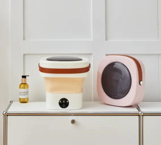 Mini Lavadora Portátil Plegable 6L con Temporizador y Cesta de Drenaje