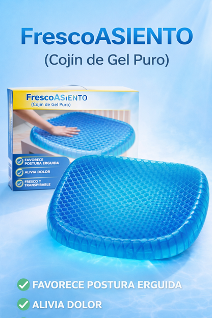 Cojin Terapéutico Siliconado de Gel Flexible - FrescoAsiento 💺💙