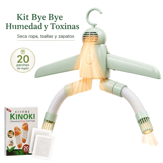 🦠 Gancho Anti-Humedad + 20 Parches Detox Pies 👣