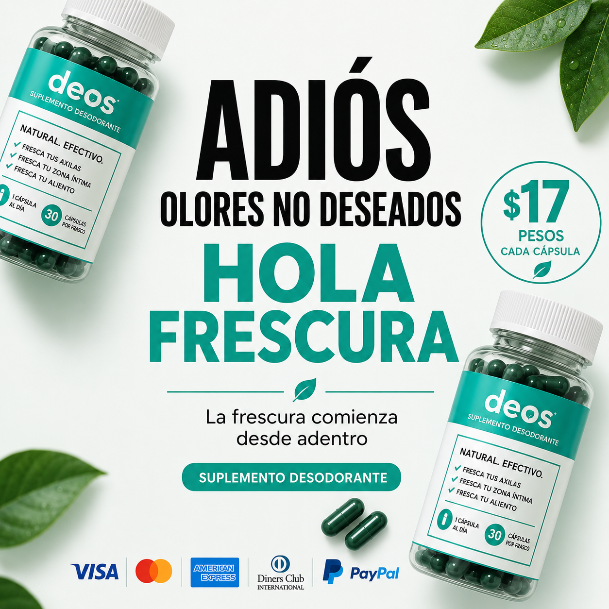 Desodorante Natural en Cápsulas Deos™